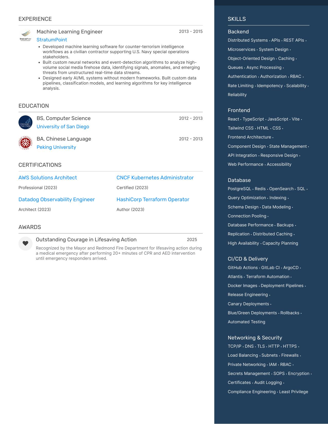 Eli Grady résumé page 2